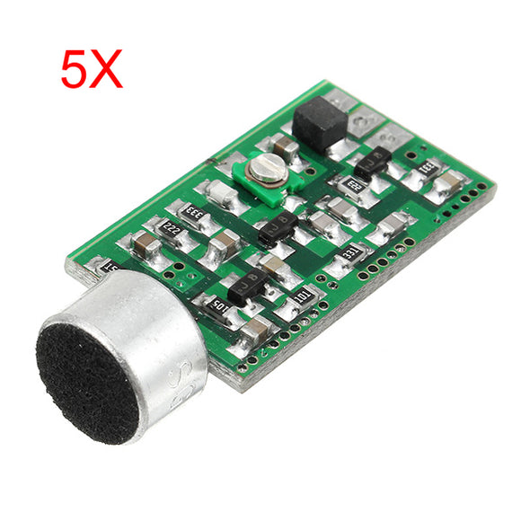 5Pcs FM Wireless Microphone Pickup Wireless Audio Transmitter FM Emission MIC Core Board V4.0 100MHz