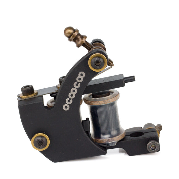 OCOOCOO Zuan ST100 Japan OFC Warps Coils Carved Iron Master Secant Tattoo Machine High Performance