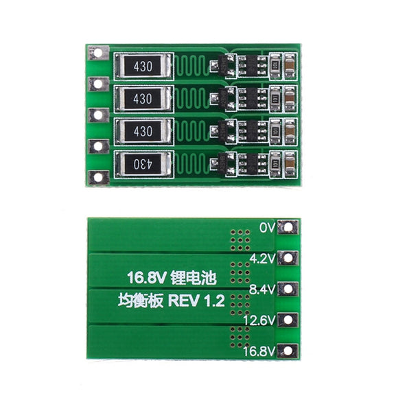 4S 16.8V BMS PCB 18650 Lithium Battery Charger Protection Board Balanced Current 100mA