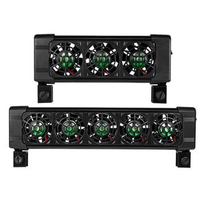 12V 3/5 Fans Adjustable Aquarium Water Cooling Fan Fish Tank Cold Wind Chiller