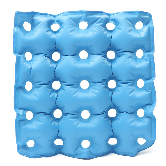 Air Self Inflatable Waffle PVC Seat Cushion Pad Hemorrhoids Pain Relief with FREE PUMP