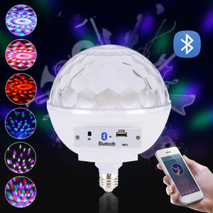 AC100-240V E27 Voice Control Music Speaker Colorful LED bluetooth Light Bulb for Stage Party