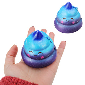 7cm Squishy Galaxy Poo Slow Rising Scented Cartoon Bun Stress Kawaii Toy Gift Collection