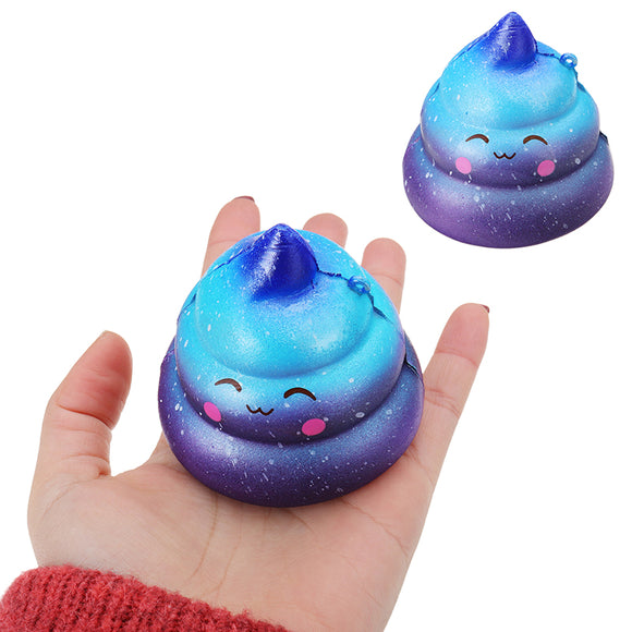 7cm Squishy Galaxy Poo Slow Rising Scented Cartoon Bun Stress Kawaii Toy Gift Collection