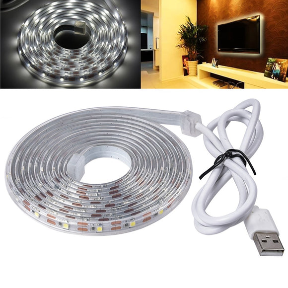 1M 2M USB DC5V 2835 SMD IP65 Waterproof LED Tape Ribbon Strip Light for Home TV Background