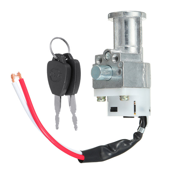 Battery Chager Ignition Switch Lock with 2 keys For Motorcycle Electric Bike Scooter E-bike