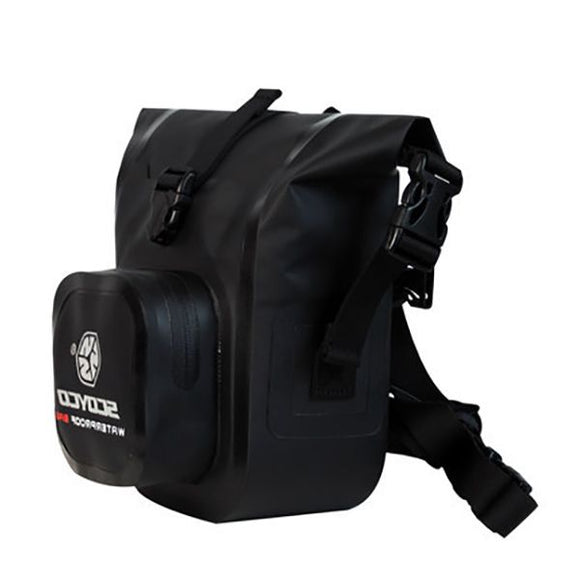 30X15X8cm Waist Pack Leg Shoulder Bag Saddle Bag Motorcycle Riding Wallet Waterproof Black For SCOYCO