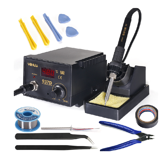 YIHUA 937D 220V/110V Temperature Control ESD Digital Soldering Station Rework Station