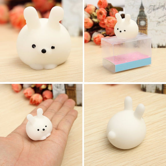 Bunny Ball Squishy Squeeze Cute Healing Toy Random Color Kawaii Collection Stress Reliever Gift Decor