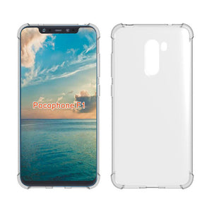 Bakeey Four-corner Shockproof Transparent Soft Back Cover Protective Case for Xiaomi Pocophone F1