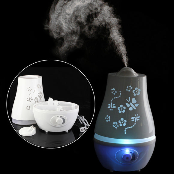 2.4L Ultrasonic Home Aroma Humidifier Mist Essential Oil LED Night Light Air Diffuser Purifier