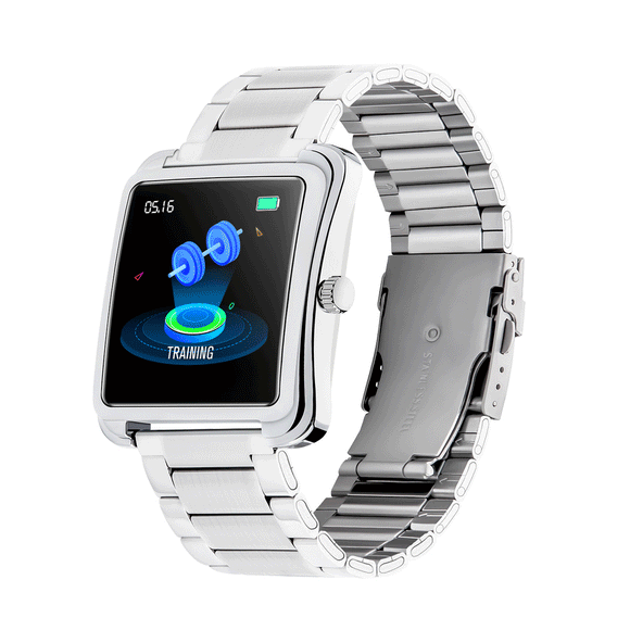 Bakeey V60 316 Full Steel Custom Debug Brightness HR Blood Pressure Monitor Weather Music Smart Watch