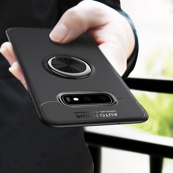 C-KU 360 Rotating Ring Grip Kicktand Protective Case For Samsung Galaxy S10e 5.8 Inch 2019