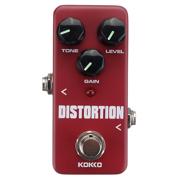 KOKKO FDS-2 Mini Distortion Guitar Effects Pedal True Bypass Pedal for Electronic Guitar Bass