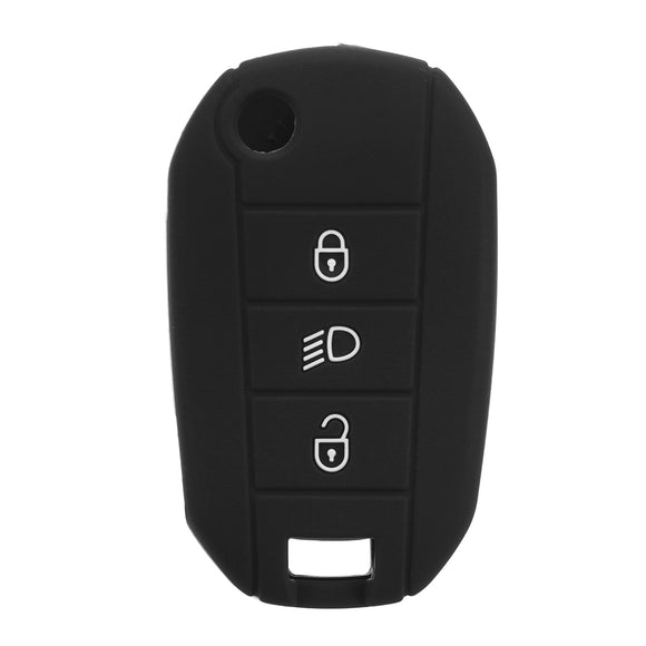 Silicone Car Key Case Protector Cover Remote Control Fob for Peugeot 3008 208 308