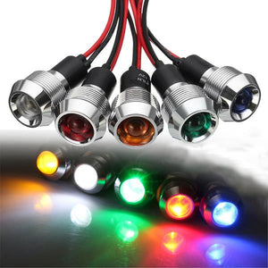 12V 19mm LED Indicator Warning Light Pilot Panel Dash Lamp Car Boat Signal Light