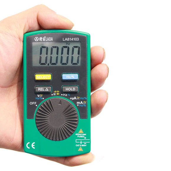 LAOA LA814103 Mini Digital Multimeter Pocket Digital Multimetro Automatic Range Multitool Electronic