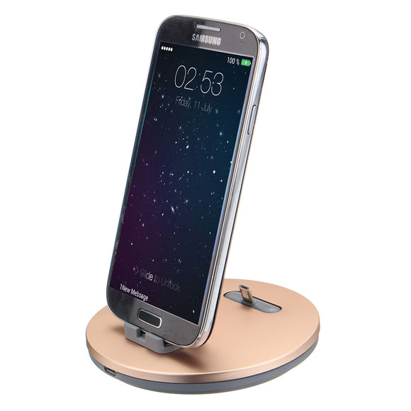 2 in 1 Qi 5V 2A Wireless Charger With Holder Dock Station for Samsung Xiaomi Huawei