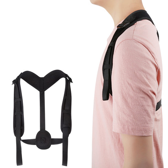 IPRee Polyester Adjustable Posture Corrector Back Support Humpback Correction Belt Sports Strap