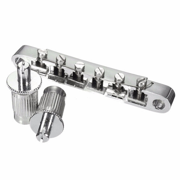 Chrome Wedge Saddle Electric Guitar Locking Tune-O-Matic Bridge for Les Paul