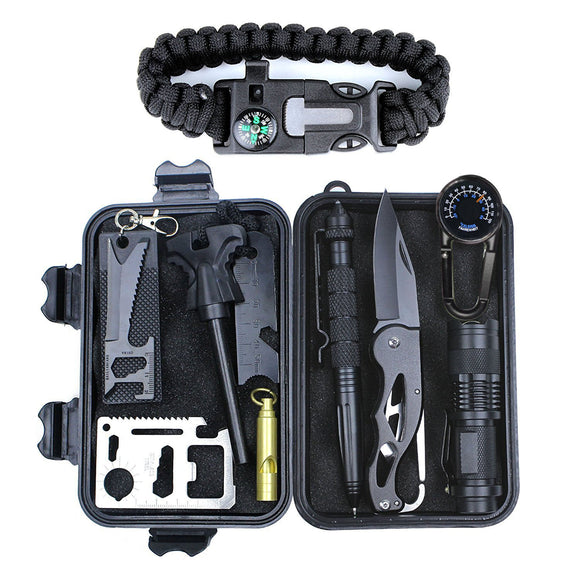 Outdoor Sports SOS Emergency Survival Equipment Kit For Tactical Hunting Tool With Self-Help Box