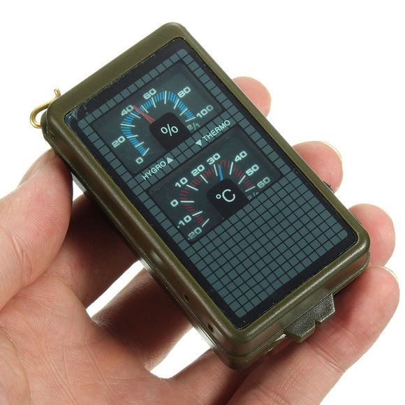 IPRee 10 in 1 Multifunction Outdoor Survival Compass Tool Camping Emergency Kit