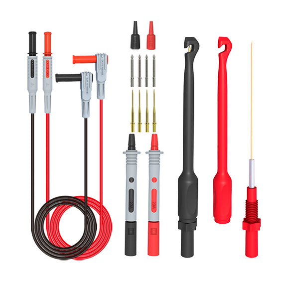 Zoxelect  P1033B Multimeter Test Probes Leads Kit with Wire Piercing Puncture 4mm Banana Plug Test Probes