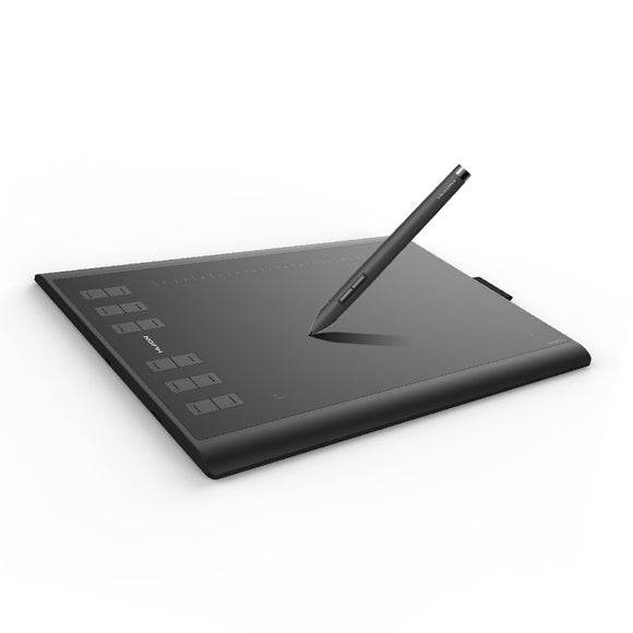 Huion New 1060 Plus 10x6.25 8192 Levels Graphics Tablet USB Digital Drawing Pad with Digital Pen