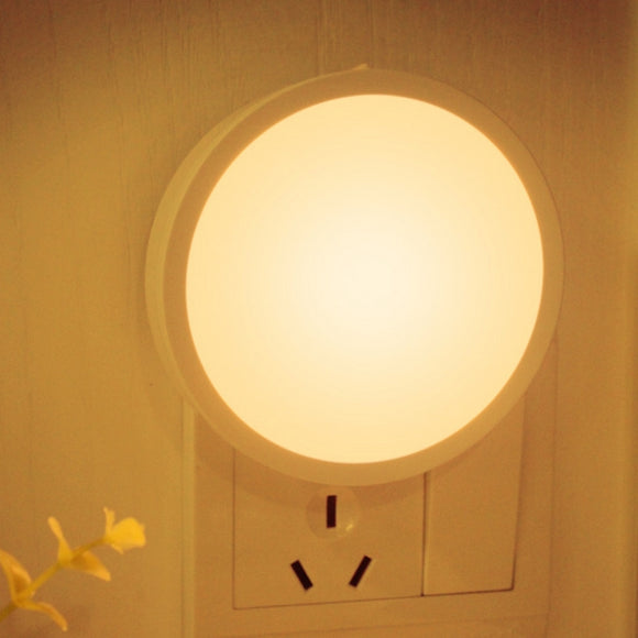 1W 8 LED Remote Control Dimmable Night Light Timer Function Plug-in  Bedroom Home Lamp AC220V