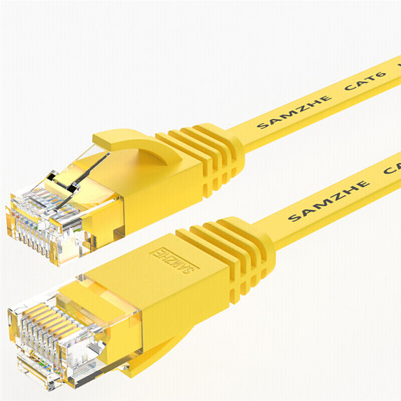 SAMZHE 1~15M CAT6 UTP 1000Mbps Gigabit Flat RJ45 Ethernet Patch Cable Networking LAN Cable