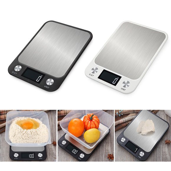 10kg/5kg Household Kitchen Scale Electronic Food Scales Diet Scales Measuring Tool Slim LCD Digital Electronic Weighing Scale