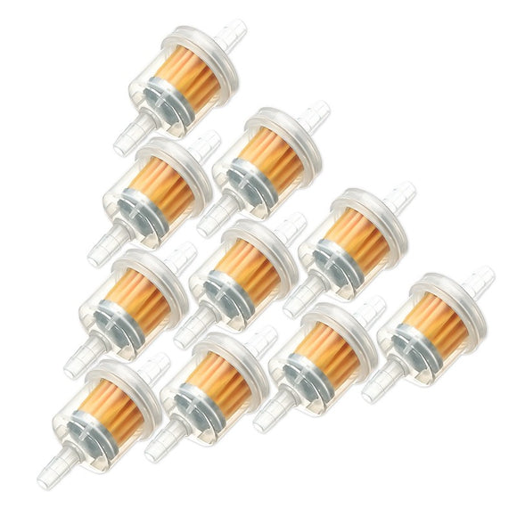 10pcs Universal Motorcycle Petrol Gas Gasoline Liquid Fuel Filters