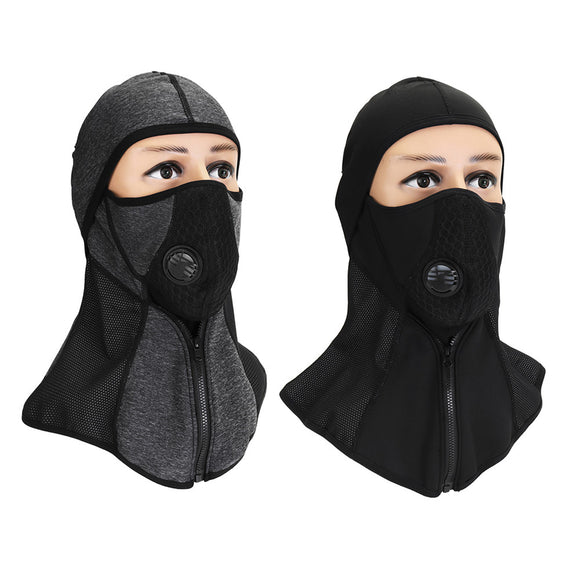 Coolchange Motorcycle Scooter Full Face Mask Breathable Filter Warm Neck Protection