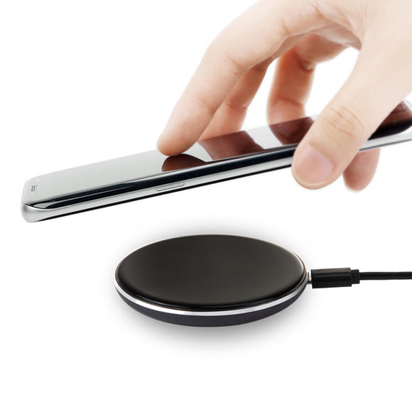 Portable Slim LED Qi Wireless Charger Pad for iPhone 8 8P iPhone X Samsung S8