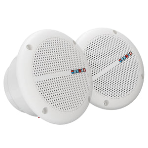 1 Pair Waterproof Marine Boat Ceiling Speakers Kitchen Bathroom Water Resistant