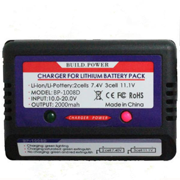 B3 10W AC/DC Balance Charger Adapter for 3S/2S-3S 7.4V 11.1V LiPo Lithium Battery