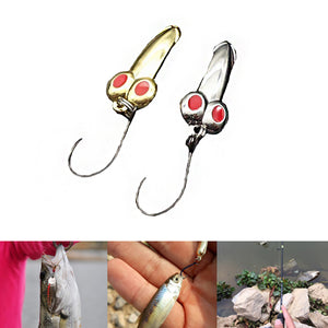 ZANLURE 5 Pcs Metal Fishing Lure Sequins Fishing Hook Outdoor Portable Fishing Tool