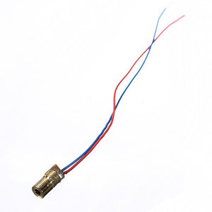 100 pcs DC 5V 5mW 650nm 6mm Laser Dot Diode Module Red Copper Head Tube
