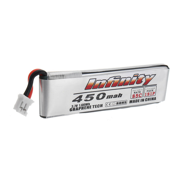 AHTECH infinity 3.7V 450mAh 85C 1S LiPo Battery for Quadcopter