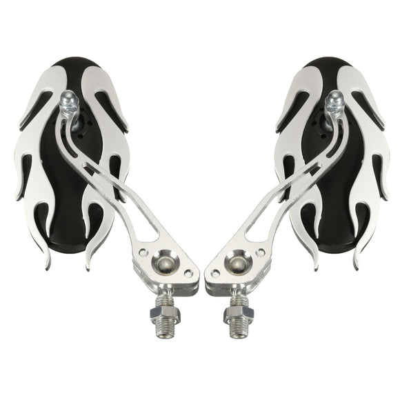 Universal 10mm Motorcycle Rear View Mirrors For Honda Suzuki Yamaha 5 Colors