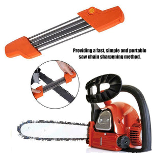 Orange 2 IN 1 13/64 5.2mm Chainsaw Chain Quick File Sharpener Chain Saw Sharpening Kit For Stihl 3/8P .404 Inch