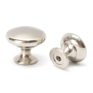 24/30mm Stainless Steel Nickel Pull Knob for Kitchen Cabinet Door with Screw