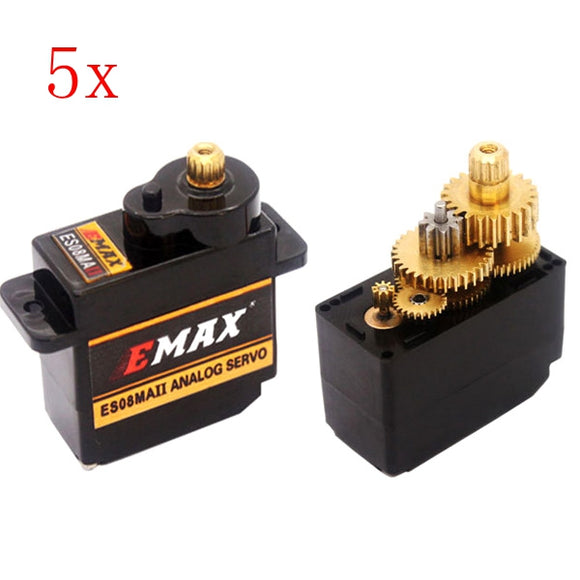 5PCS EMAX ES08MA II 12g Mini Metal Gear Analog Servo for RC Model