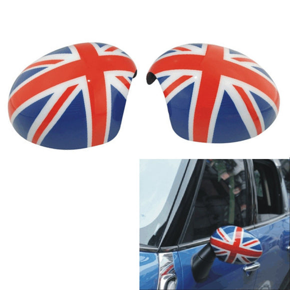2PCS ABS Union Jack Door Mirror Cover for Mini Cooper Countryman Manual R55 to R61