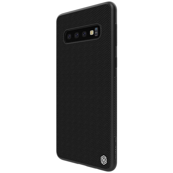 NILLKIN 3D Textured Pattern Shockproof TPU + PC Back Cover Protective Case for Samsung Galaxy S10
