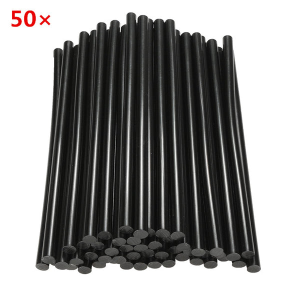 50pcs 11mm270mm Black Hot Melt Glue Crafting Models Repair Sticks