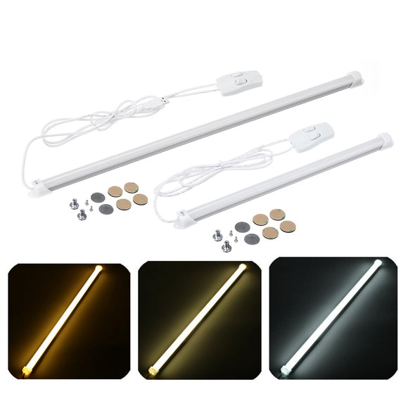 35cm / 52cm LED Strip Cabinet Light USB Rechargeable Under Wardrobe Cupboard Night Lamp DC5V