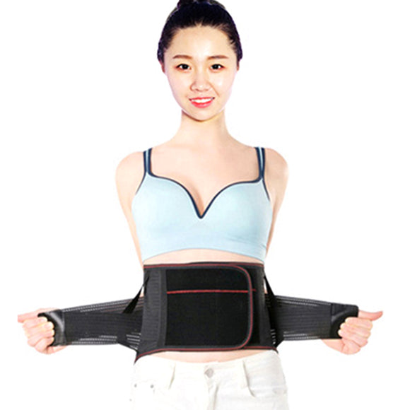 Magnetic Lumbar Support Waist Corrector Belt Gym Yoga Sports Protector With Steel Elastic Belly Band