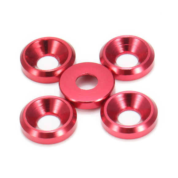 5Pcs M2 Aluminum Alloy Cone Cup Head Screw Gasket Countersunk Washers