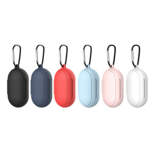Bakeey Wireless Earphone Silicone Protective Case Support Wireless Charging Cover TWS Headphone Protective Shell With Anti-lost Keychain For Galaxy Buds